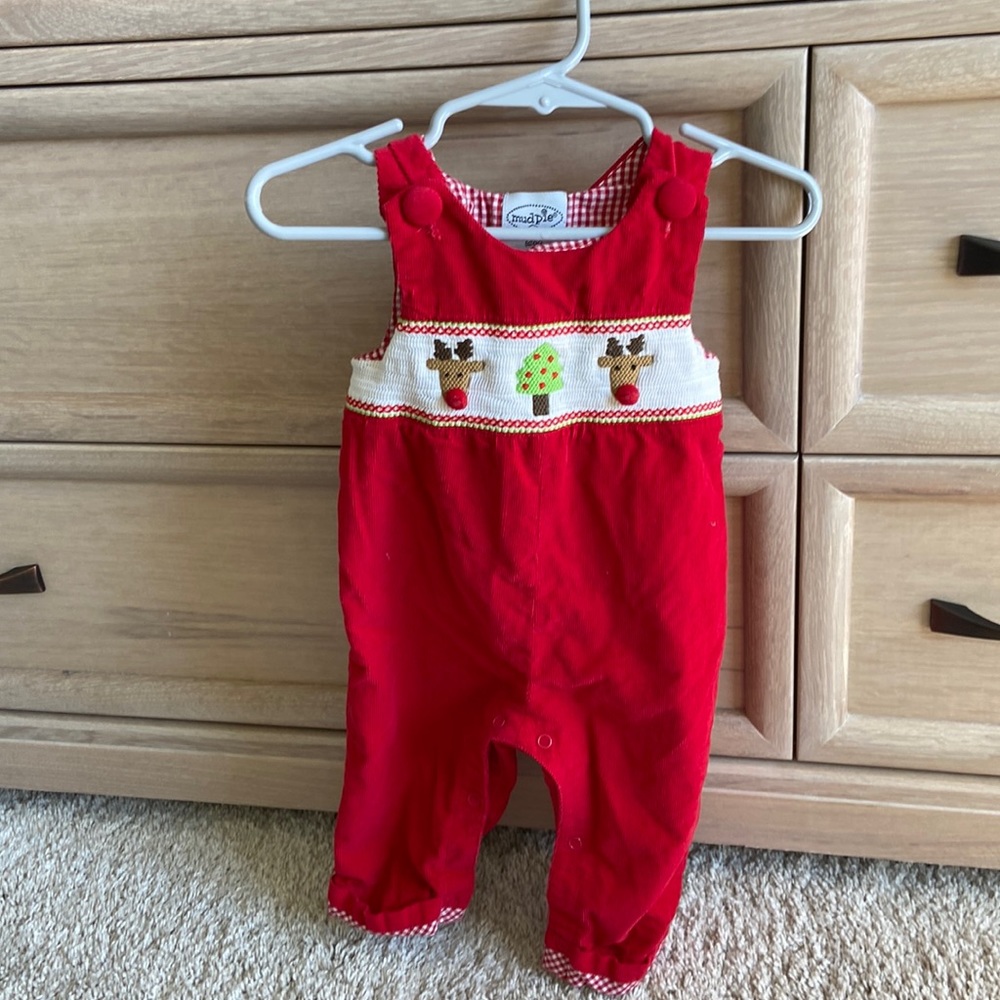 Vintage MudPie 6-9 month Christmas outfit